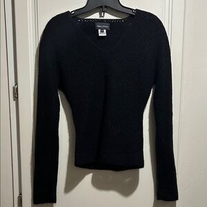 Black V-Neck Sweater by [Brand]